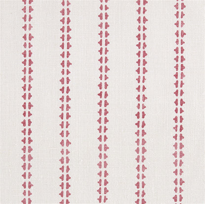 Simple Ticking Detail - Soft Raspberry