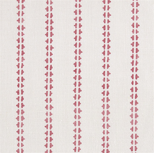 Simple Ticking Detail - Soft Raspberry