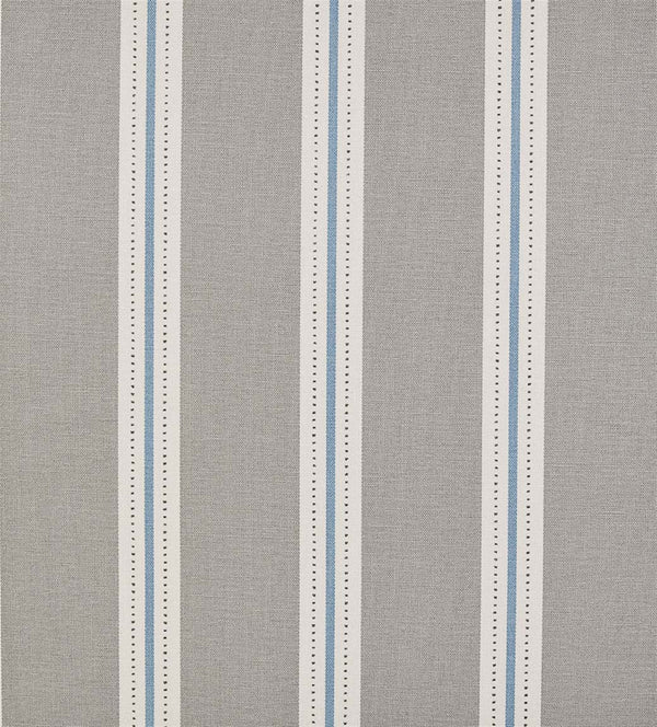 Stockholm Stripe - Scree, Soft Cornflower, Charcoal - Cut Lengths