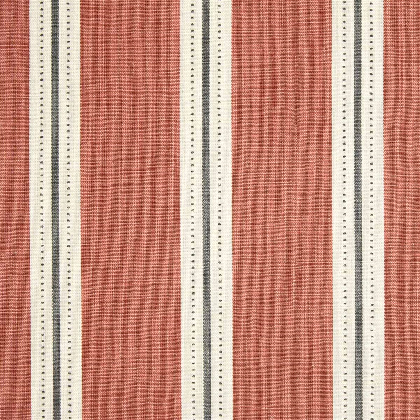 Stockholm Stripe - Terracotta, Charcoal, Winter