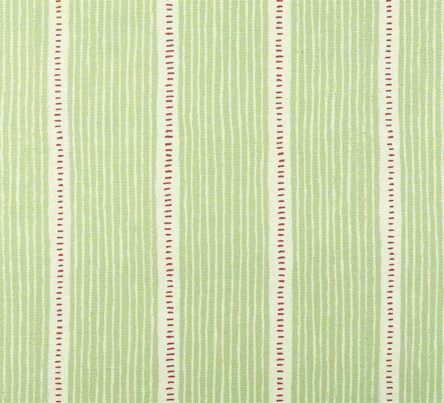 Stripe and Dash - Apple Green, Raspberry