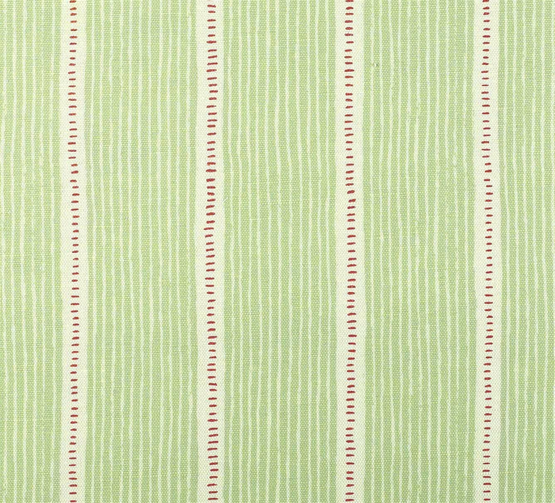 Stripe and Dash - Apple Green, Raspberry