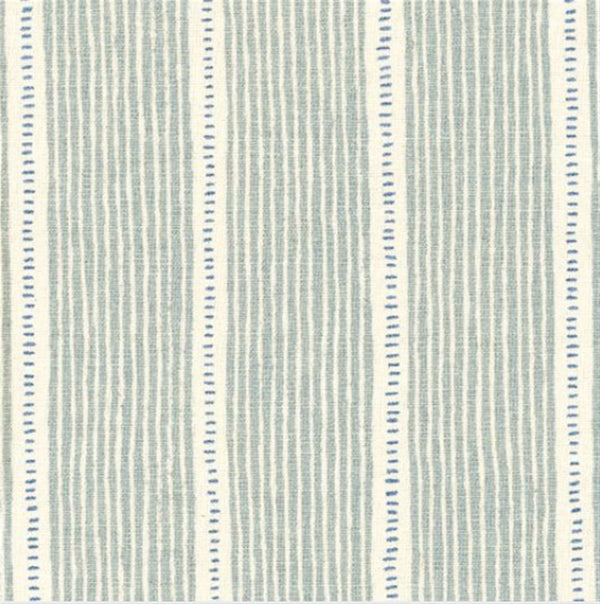 Stripe and Dash - Duck Egg, Cornflower