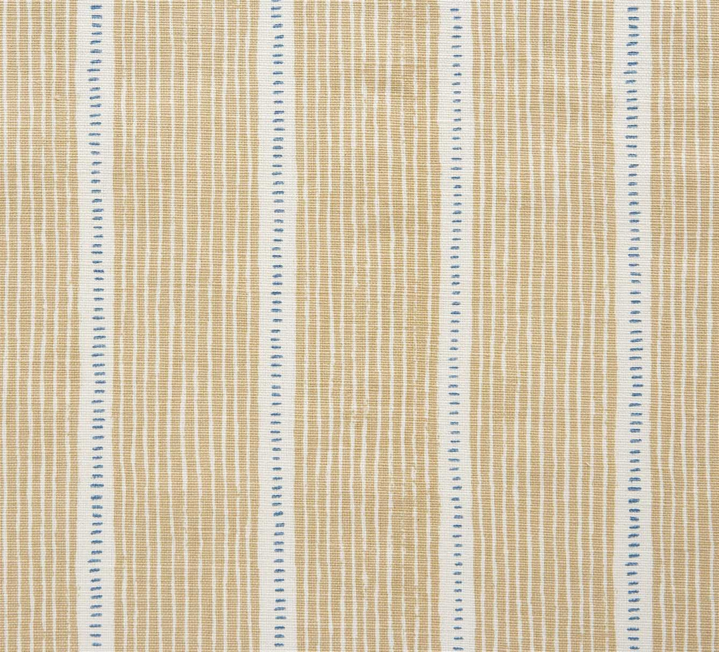 Stripe and Dash - Sand, Cornflower