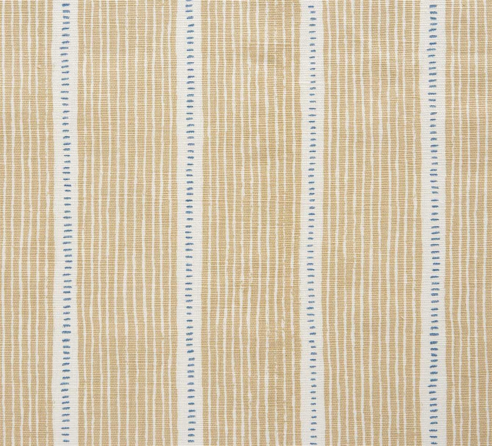 Stripe and Dash - Sand, Cornflower