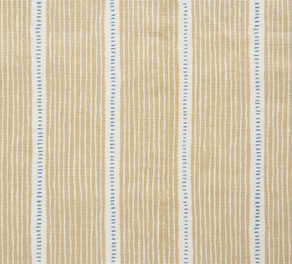 Stripe and Dash - Sand, Cornflower
