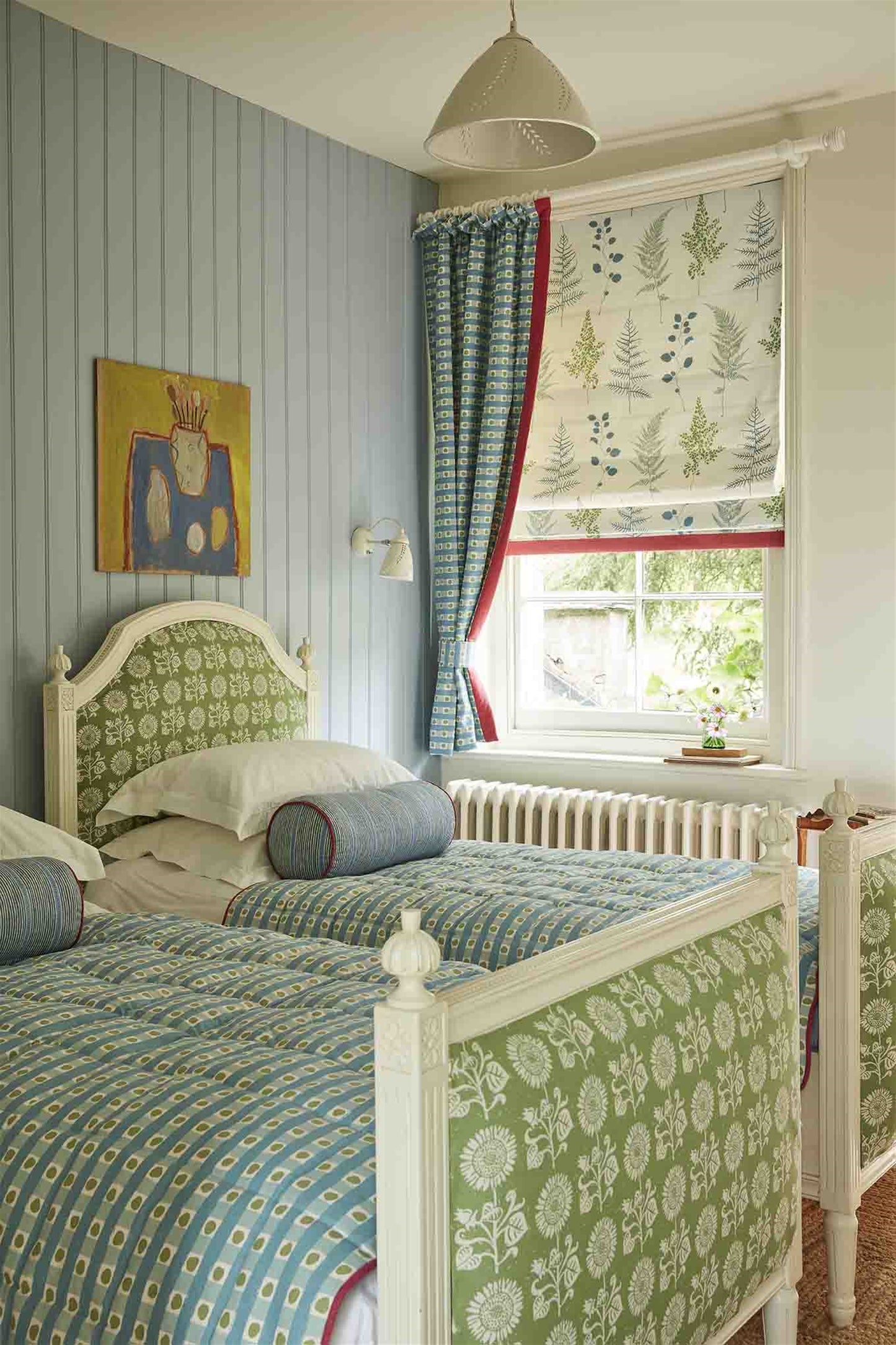 Short LHS Single Curtain - Dotty Check - Was £510, NOW £306