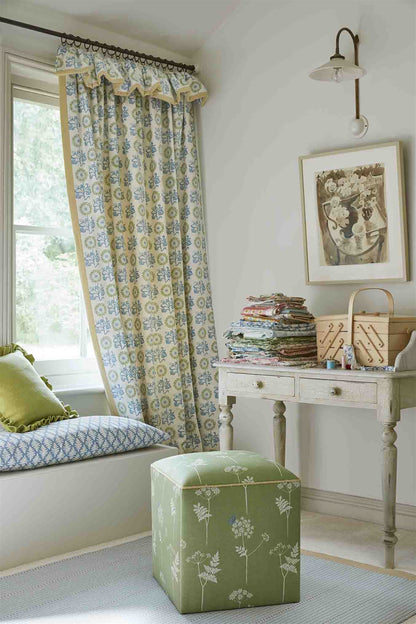 Stripe and Dash Rug - Smoke, Cornflower