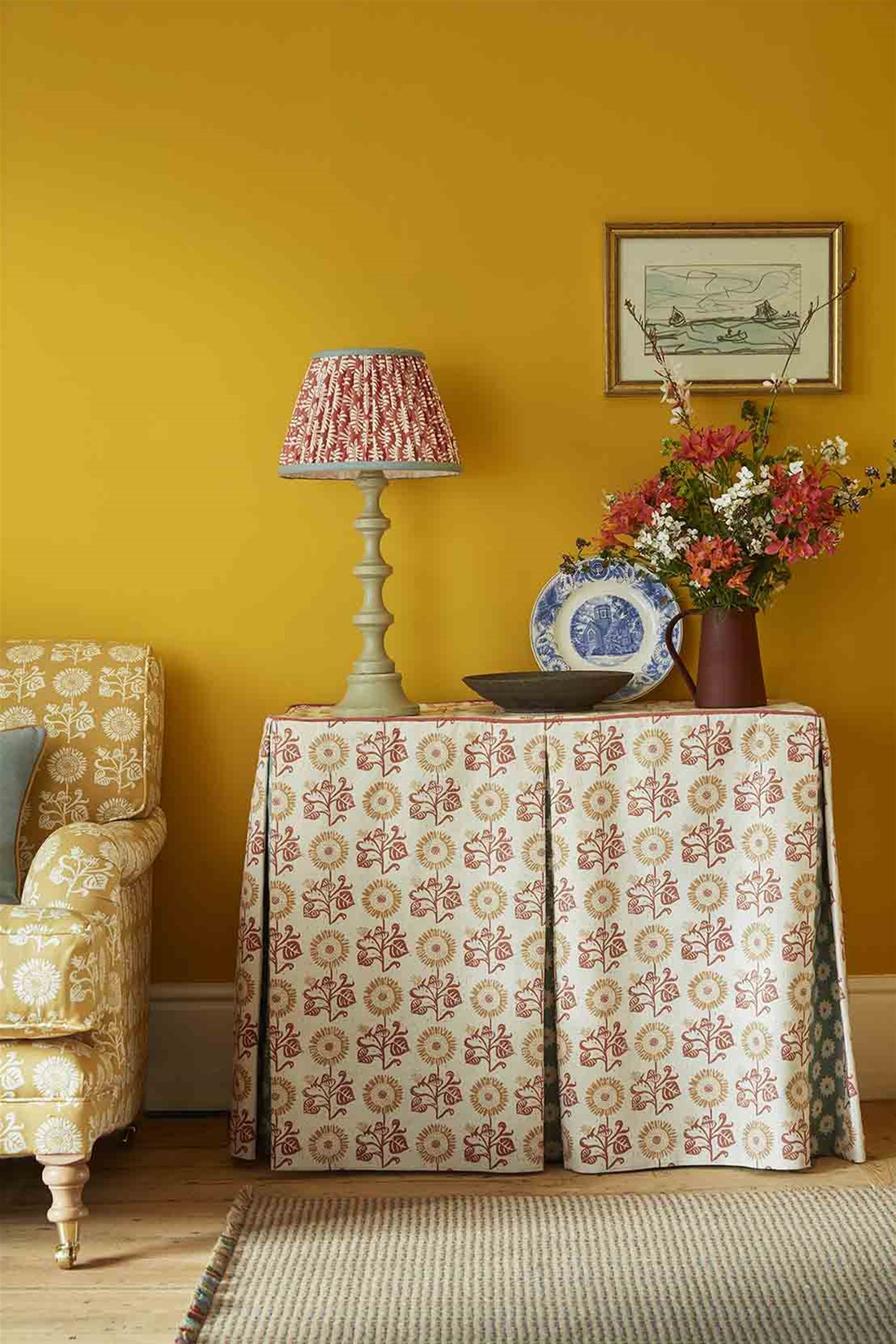Console Table slip cover - Sunflower Detail - Was £469, NOW £422