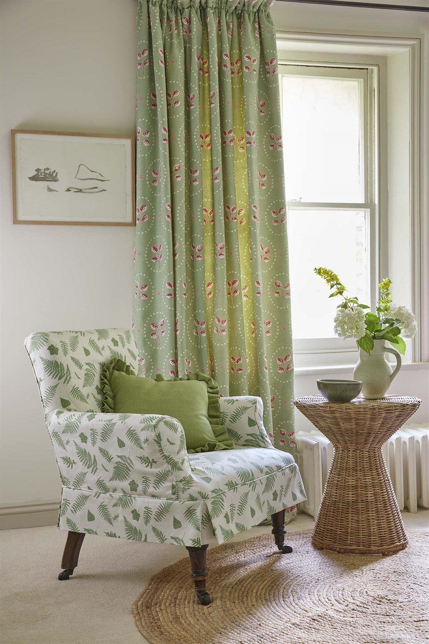 Plain Linen Union - Moss