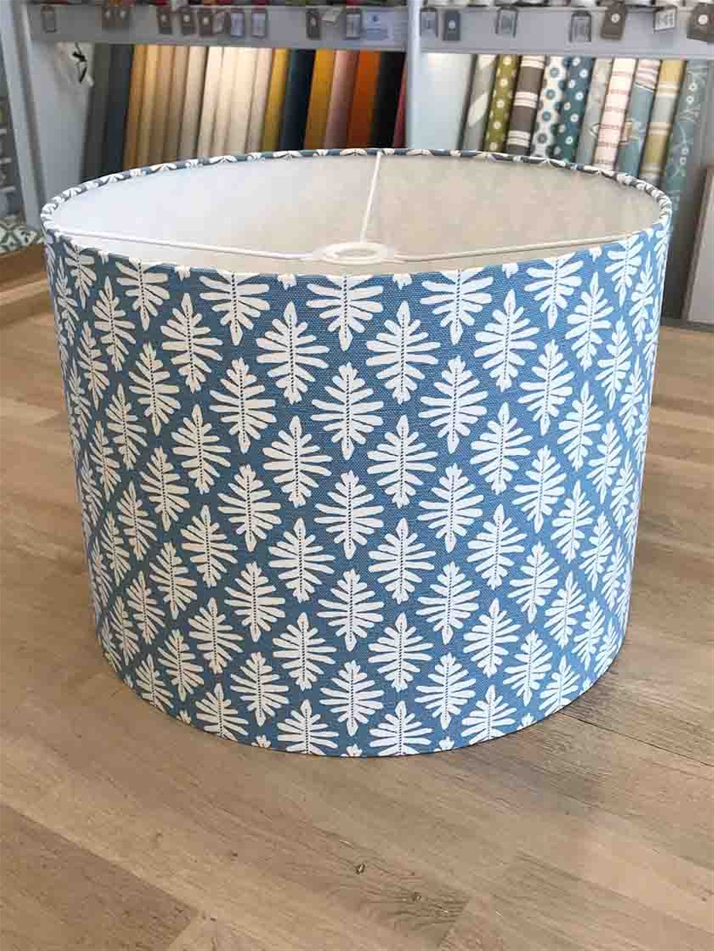 Little Fern - Soft Cornflower - drum, ceiling