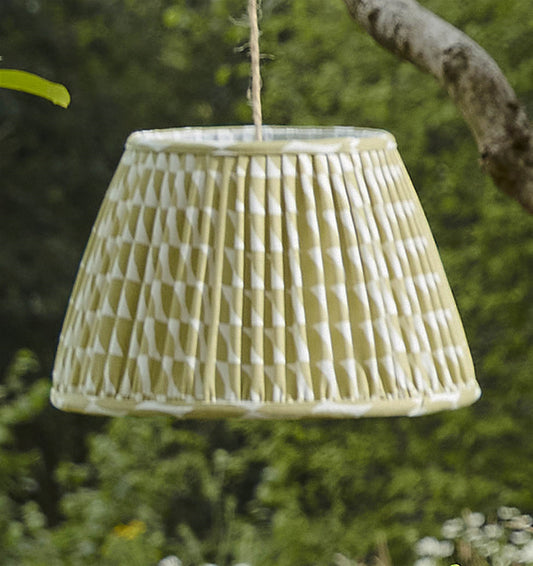 Sepals and Petals - Light Kale - pleated, ceiling