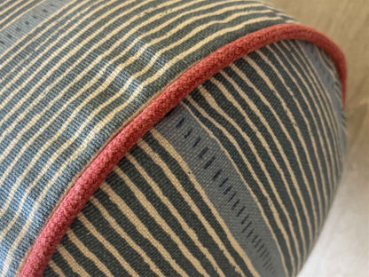 Stripe and Dash - Cornflower - bolster