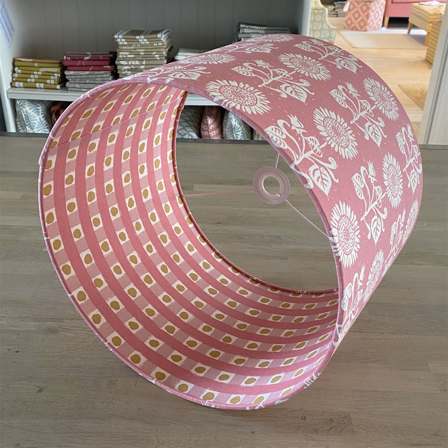 Sunflower - Soft Raspberry - drum, ceiling