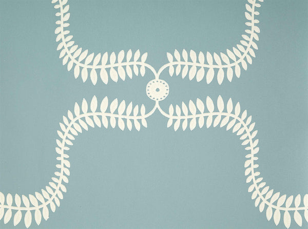 Up the Garden Path - Wall Covering - Teal